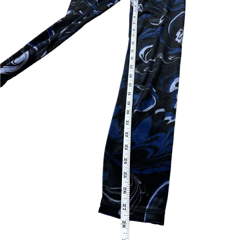 Athleta Women's Elation Velvet Tight Small Color Agate Paisley Black - Picture 9 of 11
